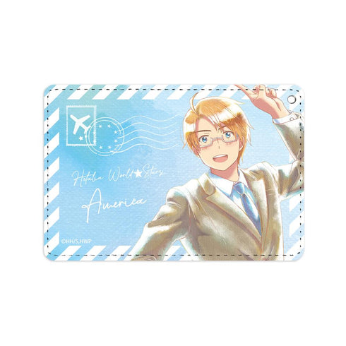 『ヘタリア World★Stars』アメリカ Ani-Art aqua label 1ポケットパスケース【202501再販】