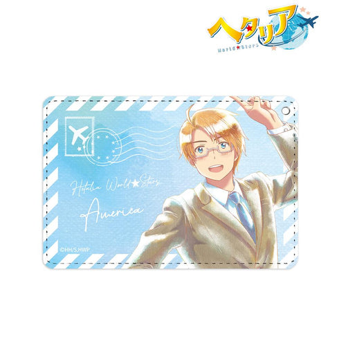 『ヘタリア World★Stars』アメリカ Ani-Art aqua label 1ポケットパスケース【202501再販】