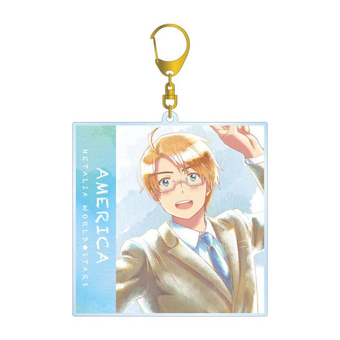 『ヘタリア World★Stars』アメリカ Ani-Art aqua label BIGアクリルキーホルダー【202501再販】