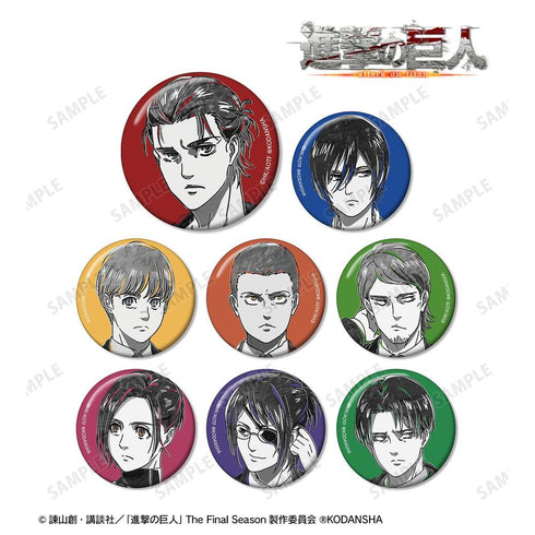 『進撃の巨人』トレーディング Ani-Art BLACK LABEL 缶バッジ ver.A(単位/BOX)【202607再販】