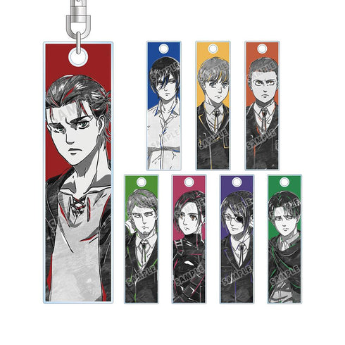 『進撃の巨人』トレーディング Ani-Art BLACK LABEL スティックアクリルキーホルダー ver.A(単位/BOX)【202507再販】