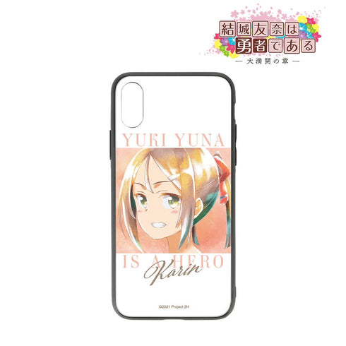 『結城友奈は勇者である -大満開の章-』三好夏凜 Ani-Art aqua label 強化ガラスiPhoneケース【202511再販】