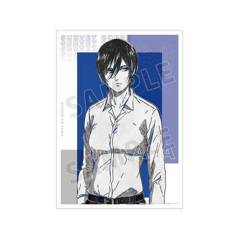『進撃の巨人』ミカサ Ani-Art BLACK LABEL A3マット加工ポスター【202510再販】