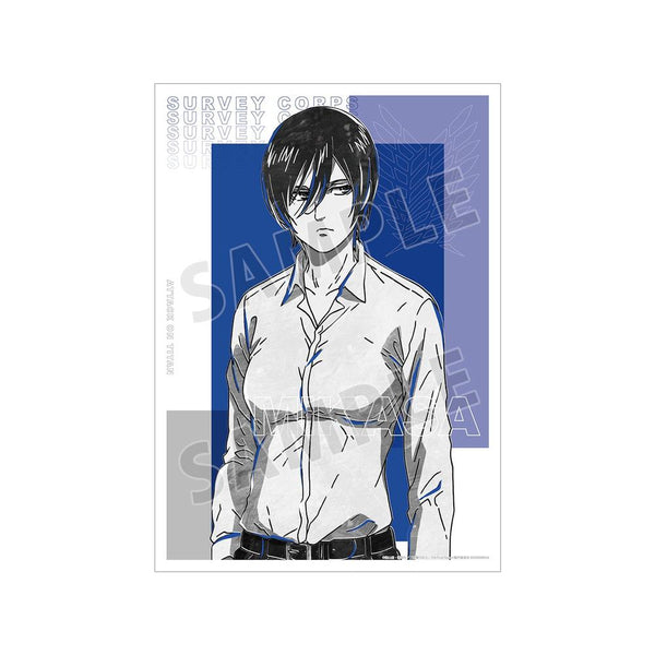 『進撃の巨人』ミカサ Ani-Art BLACK LABEL A3マット加工ポスター【202607再販】