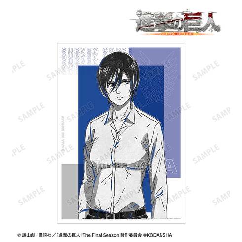 『進撃の巨人』ミカサ Ani-Art BLACK LABEL A3マット加工ポスター【202510再販】