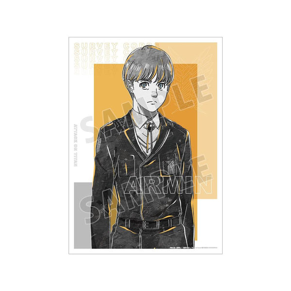 『進撃の巨人』アルミン Ani-Art BLACK LABEL A3マット加工ポスター【202603再販】