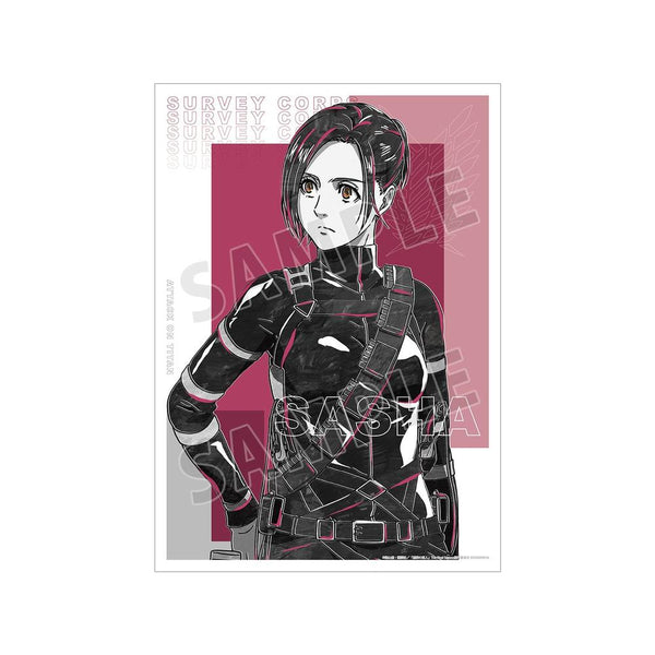 『進撃の巨人』サシャ Ani-Art BLACK LABEL A3マット加工ポスター【202603再販】