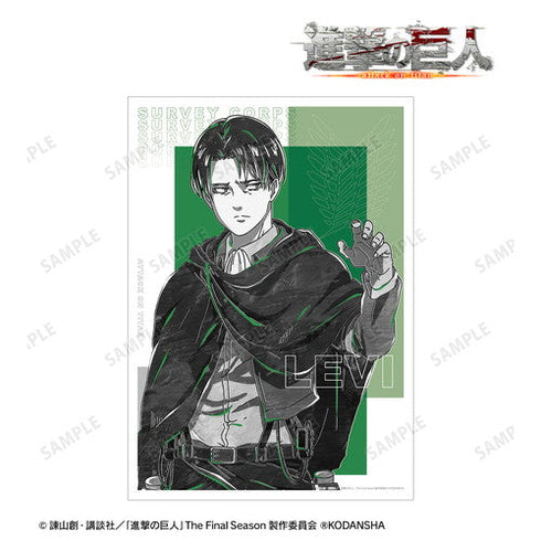 『進撃の巨人』リヴァイ Ani-Art BLACK LABEL A3マット加工ポスター【202405再販】