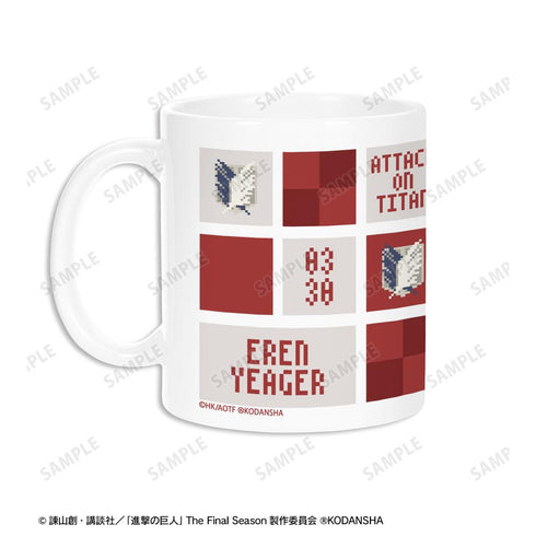 『進撃の巨人』エレン マグカップ(ワンナイト人狼コラボドット絵ver.)【202512再販】