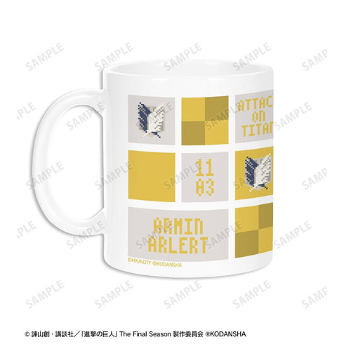 『進撃の巨人』アルミン マグカップ(ワンナイト人狼コラボドット絵ver.)【202604再販】