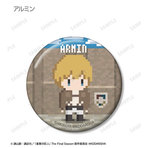 『進撃の巨人』トレーディング缶バッジ(ワンナイト人狼コラボドット絵ver.)(単位/BOX)【202512再販】