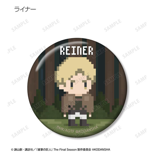 『進撃の巨人』トレーディング缶バッジ(ワンナイト人狼コラボドット絵ver.)(単位/BOX)【202512再販】