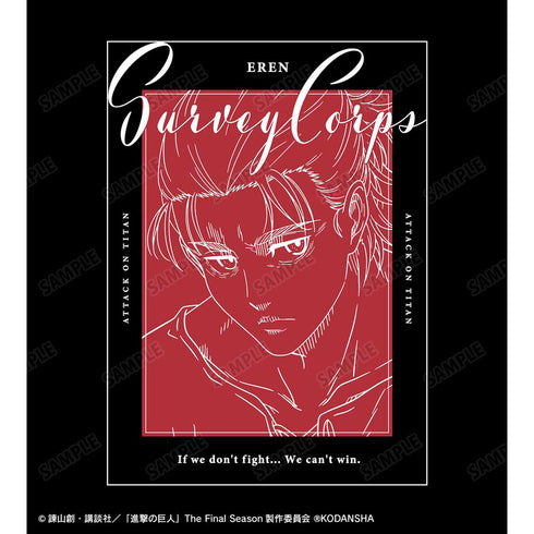 『進撃の巨人』エレン 「戦わなければ勝てない」Tシャツレディース【202512再販】