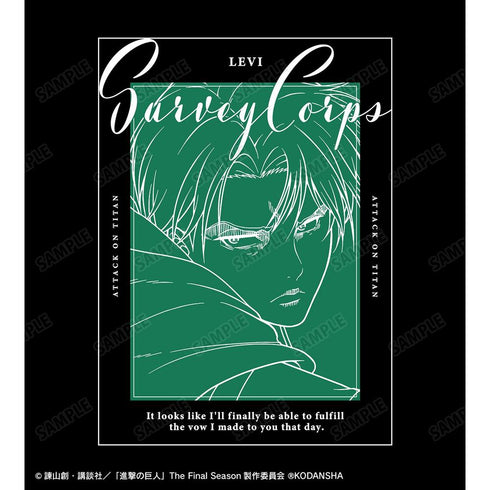 『進撃の巨人』リヴァイ 「あの日の誓いをようやく果たせそうだ」Tシャツメンズ【202604再販】