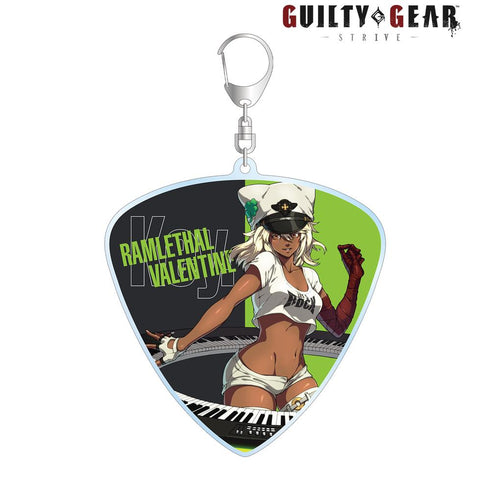 『GUILTY GEARTM -STRIVE-』描き下ろしイラスト ラムレザル=ヴァレンタイン バンドver. ピック型BIGアクリルキーホルダー【202508再販】