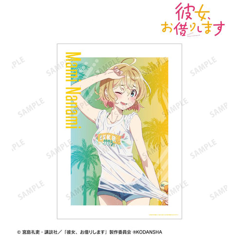 『彼女、お借りします』描き下ろしイラスト 七海麻美 ビーチデートver. A3マット加工ポスター【202508再販】