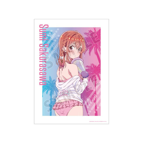 『彼女、お借りします』描き下ろしイラスト 桜沢 墨 ビーチデートver. A3マット加工ポスター【202508再販】