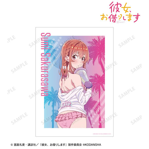 『彼女、お借りします』描き下ろしイラスト 桜沢 墨 ビーチデートver. A3マット加工ポスター【202508再販】