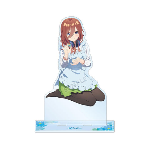『五等分の花嫁』描き下ろしイラスト 中野三玖 制服エプロンver. 特大アクリルスタンド【202501再販】