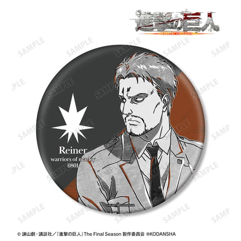 『進撃の巨人』ライナー Ani-Art BLACK LABEL BIG缶バッジ【202507再販】