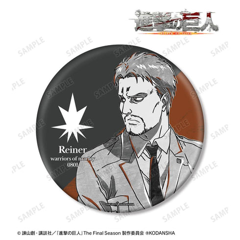 『進撃の巨人』ライナー Ani-Art BLACK LABEL BIG缶バッジ【202608再販】