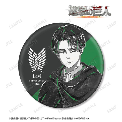 『進撃の巨人』リヴァイ Ani-Art BLACK LABEL BIG缶バッジ【202608再販】