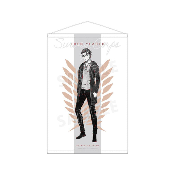『進撃の巨人』エレン Ani-Art BLACK LABEL B2タペストリー【202512再販】
