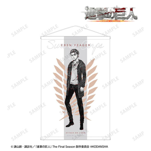 『進撃の巨人』エレン Ani-Art BLACK LABEL B2タペストリー【202608再販】