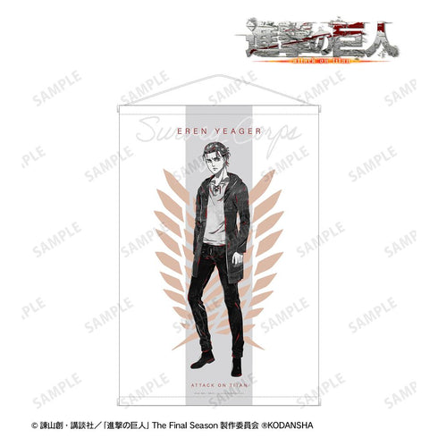 『進撃の巨人』エレン Ani-Art BLACK LABEL B2タペストリー【202412再販】