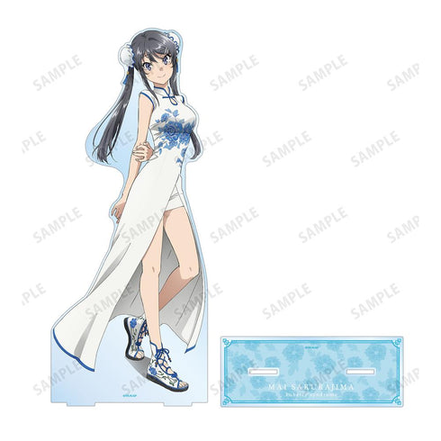 『青春ブタ野郎はバニーガール先輩の夢を見ない』描き下ろしイラスト 桜島麻衣 チャイナドレスver. 特大アクリルスタンド【202509再販】