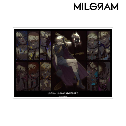 『MILGRAM -ミルグラム-』描き下ろしイラスト 集合 2nd Anniversary ver. A3マット加工ポスター【202502再販】