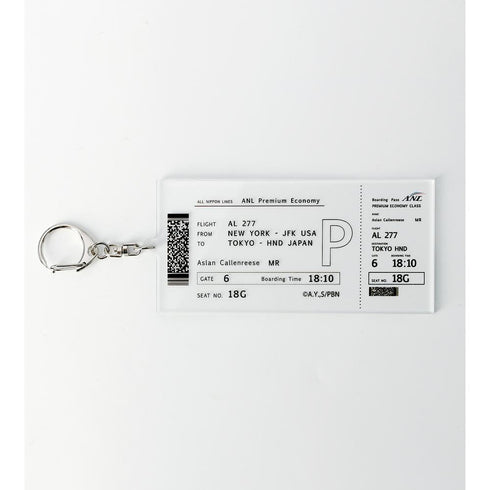『BANANA FISH』航空券風BIGアクリルキーホルダー【202512再販】