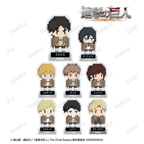 『進撃の巨人』トレーディングアクリルスタンド(ワンナイト人狼コラボドット絵ver.)(単位/BOX)【202512再販】