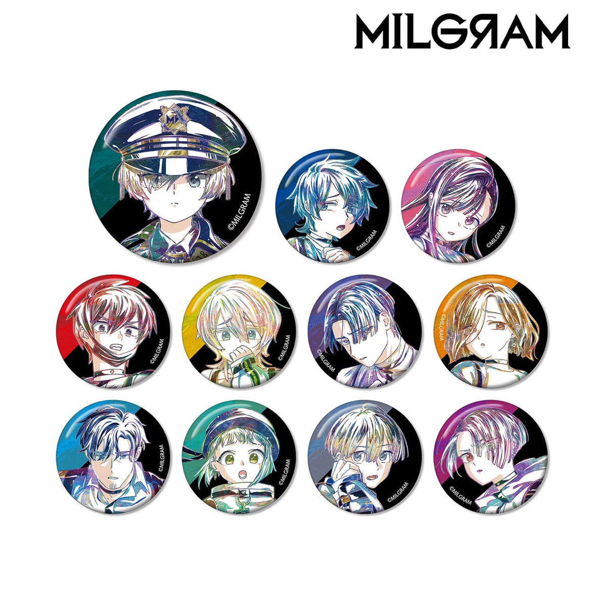 MILGRAM -ミルグラム-』トレーディング Ani-Art 缶バッジ BOX【202406 