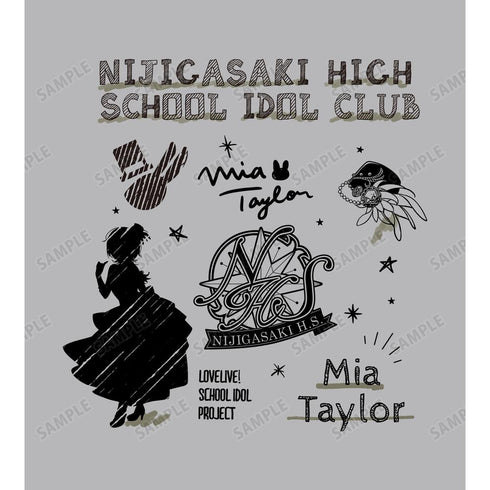 『ラブライブ!虹ヶ咲学園スクールアイドル同好会』ミア・テイラー Ani-Sketch Tシャツメンズ【202503再販】