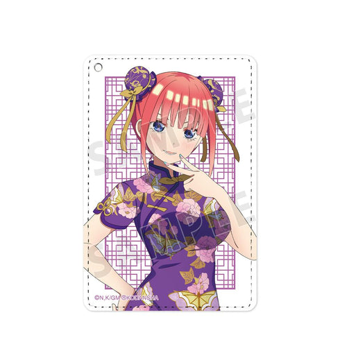 『五等分の花嫁』描き下ろしイラスト 中野二乃 チャイナドレスver. 1ポケットパスケース【202501再販】