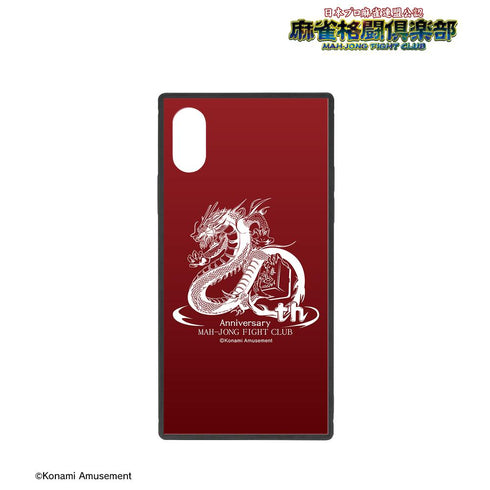 『麻雀格闘倶楽部』20周年ロゴ スクエア強化ガラスiPhoneケース【202504再販】