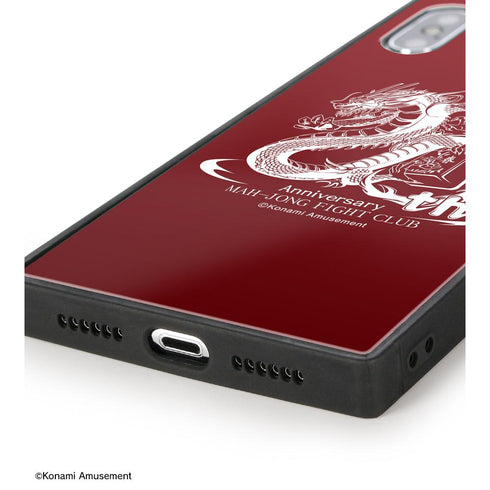 『麻雀格闘倶楽部』20周年ロゴ スクエア強化ガラスiPhoneケース【202504再販】