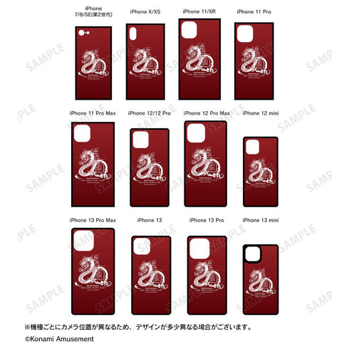 『麻雀格闘倶楽部』20周年ロゴ スクエア強化ガラスiPhoneケース【202504再販】