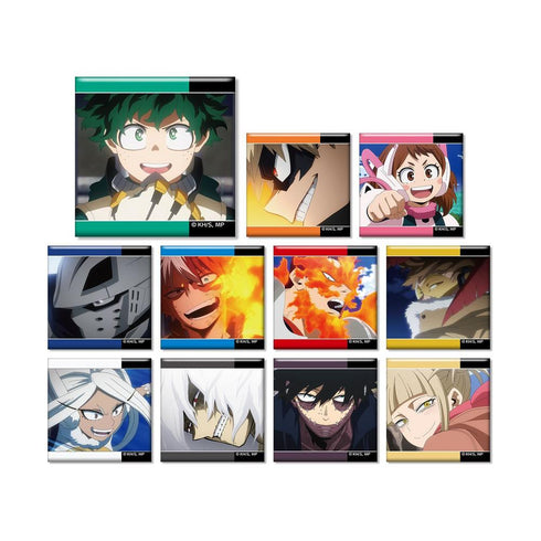『僕のヒーローアカデミア』トレーディング名シーンスクエア缶バッジ(単位/BOX)【202603再販】