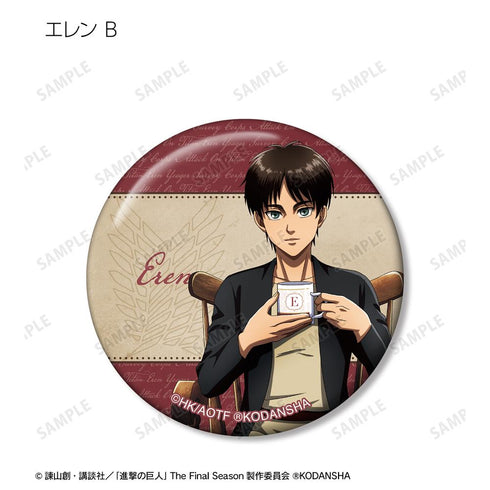 『進撃の巨人』描き下ろしイラスト ティータイムver. トレーディング缶バッジ(単位/BOX)【202512再販】
