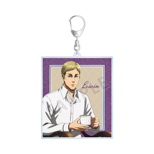 『進撃の巨人』描き下ろしイラスト エルヴィン ティータイムver. BIGアクリルキーホルダー【202501再販】