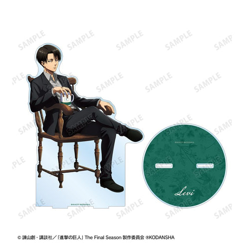 『進撃の巨人』描き下ろしイラスト リヴァイ ティータイムver. 特大アクリルスタンド【202512再販】