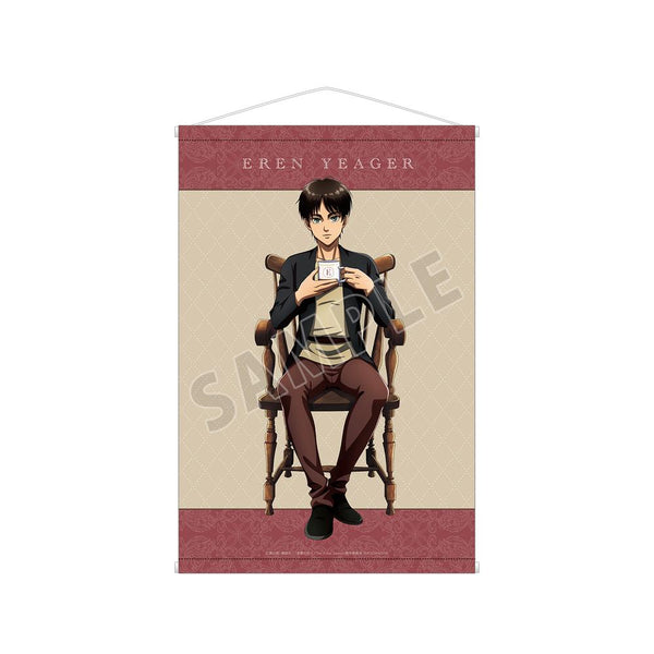 『進撃の巨人』描き下ろしイラスト エレン ティータイムver. B2タペストリー【202512再販】