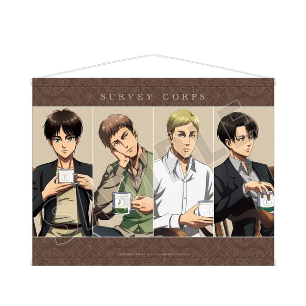 《進擊的巨人》全新繪製插圖 集體 茶會版 B2掛毯【202604再版】