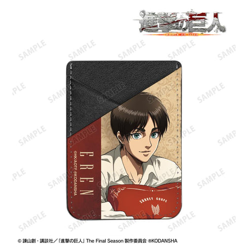 『進撃の巨人』描き下ろしイラスト エレン リラックスver. スマホカードポケット【202512再販】
