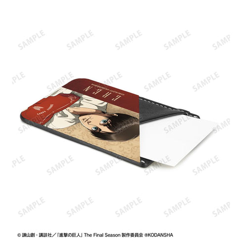 『進撃の巨人』描き下ろしイラスト エレン リラックスver. スマホカードポケット【202512再販】