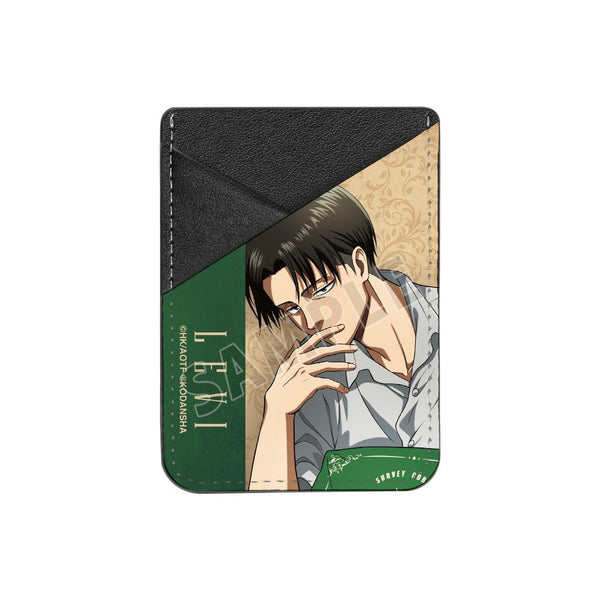 『進撃の巨人』描き下ろしイラスト リヴァイ リラックスver. スマホカードポケット【202512再販】