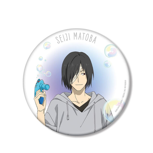 『夏目友人帳』描き下ろしイラスト 的場静司 シャボン玉ver. BIG缶バッジ【202602再販】