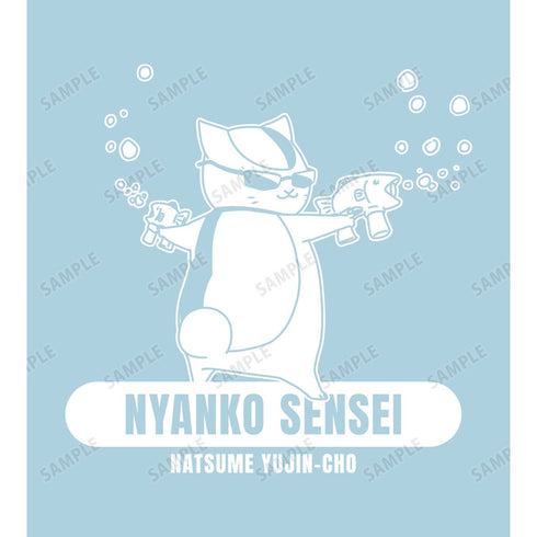 『夏目友人帳』描き下ろしイラスト ニャンコ先生 シャボン玉ver. Tシャツメンズ【202609再販】